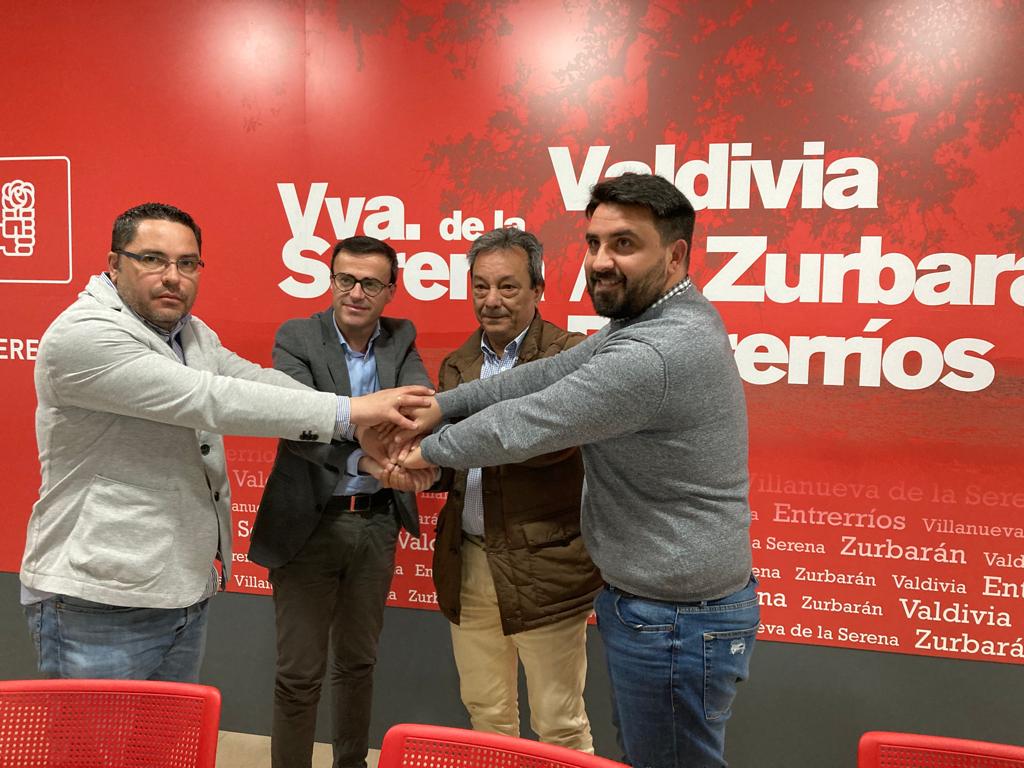 El PSOE presenta a sus candidatos a las alcaldías de las entidades locales menores de Villanueva de la Serena