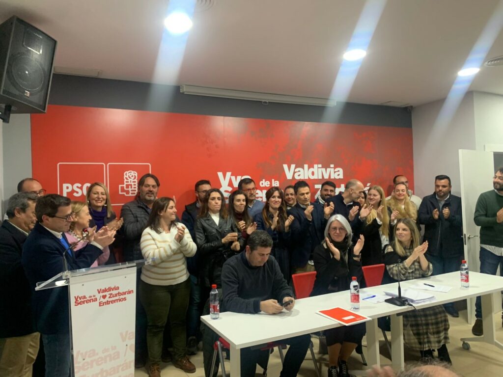 La Asamblea del PSOE de Villanueva de la Serena respalda la lista de presentada por Miguel Ángel Gallardo a las elecciones del mes de mayo